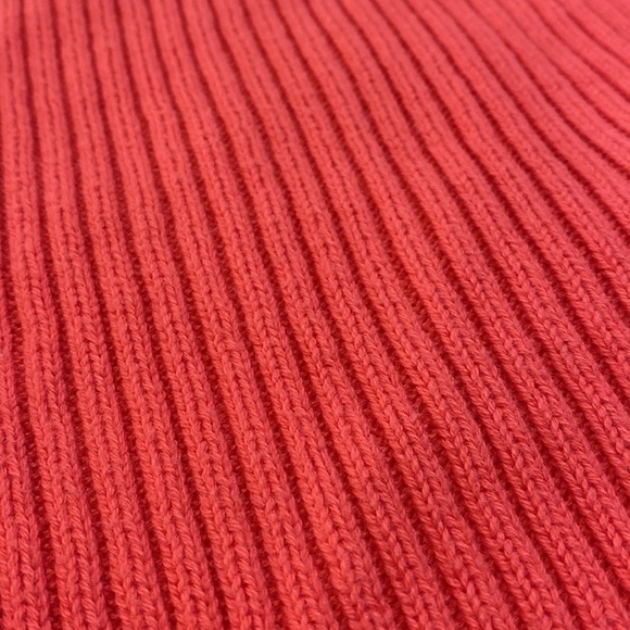 EUC MICHAEL KORS Ribbed Knit 3/4 Sleeve Sweater Coral - Picture 12 of 12